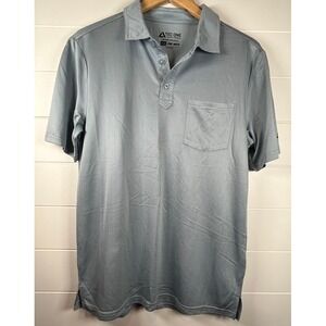 Tec-One Explorer Polo Mens‎ Medium Short Sleeve Light Blue